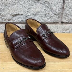 Vintage Le Pascha Classic Brown Leather Slip-On Loafers